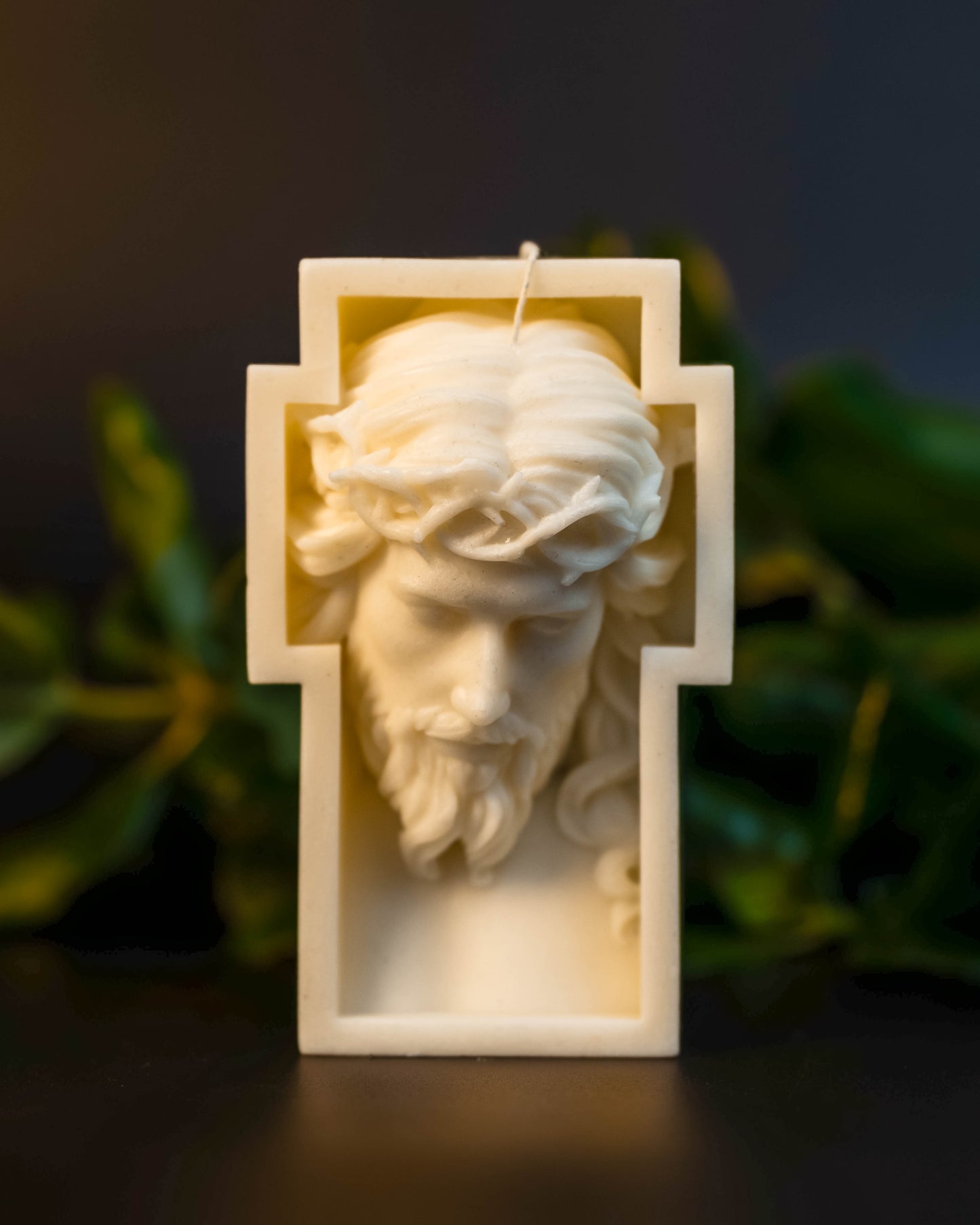 Set Jesus Crucifixion Candle+pillar tear